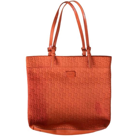 Michael Kors New York jet Set Signature Orange quilted tote - Picture 1 of 5